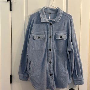 Free People Ruby jacket in Rain Song (light blue)
